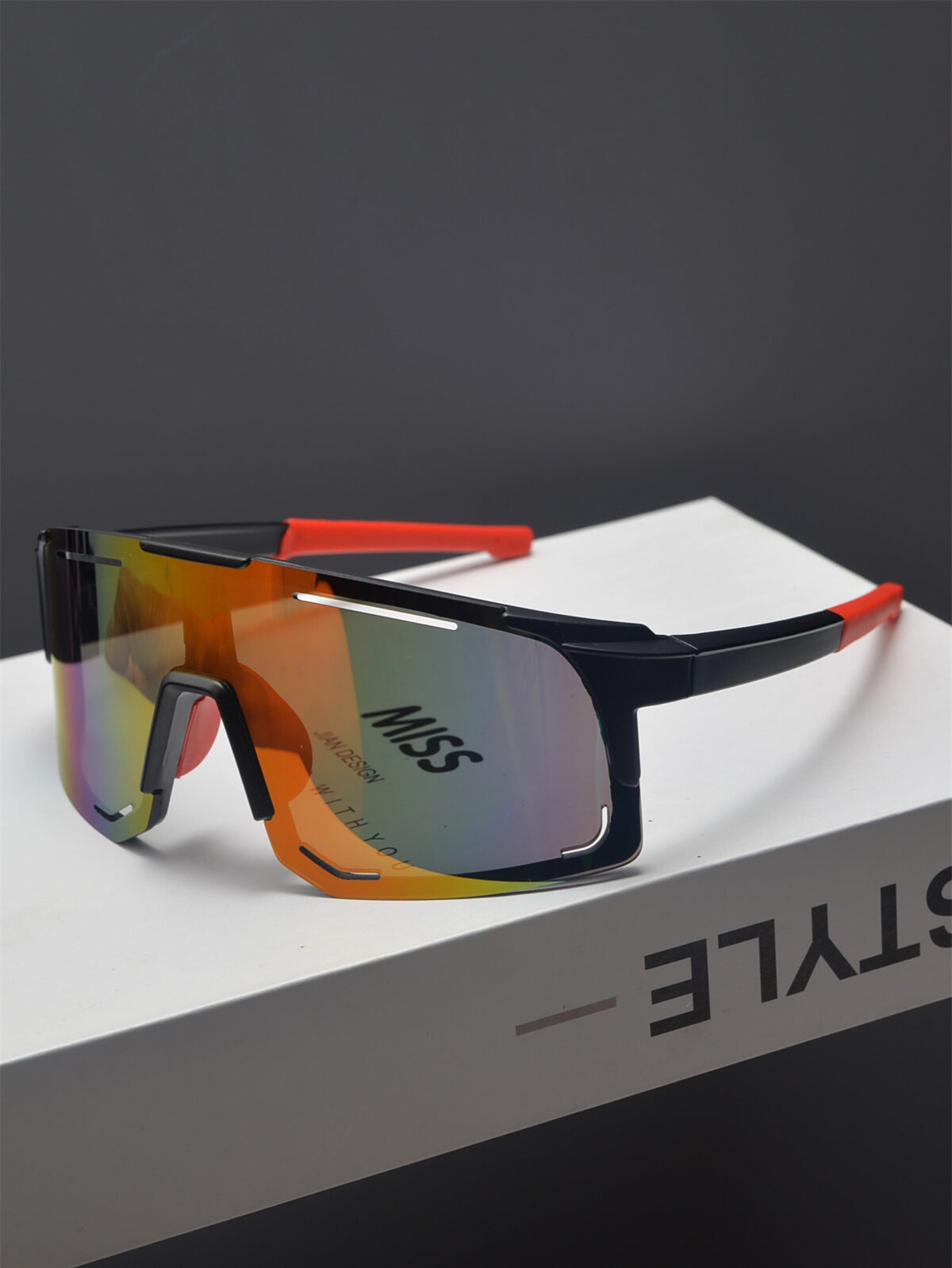 Oversized Shield Sports Sunglasses