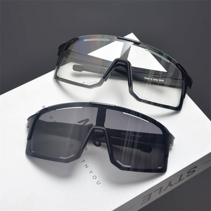 Oversized Shield Sports Sunglasses