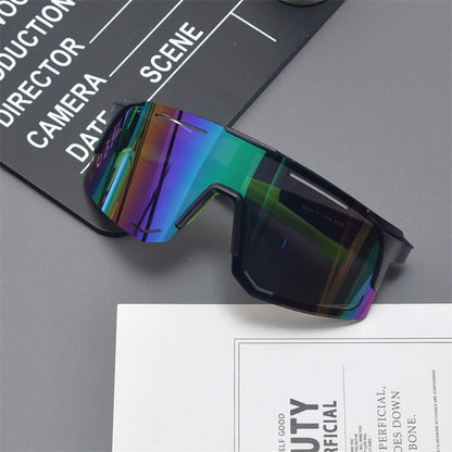 Oversized Shield Sports Sunglasses