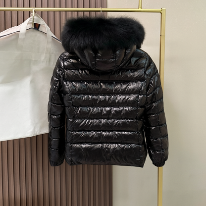 Down Jacket With Fur Hood