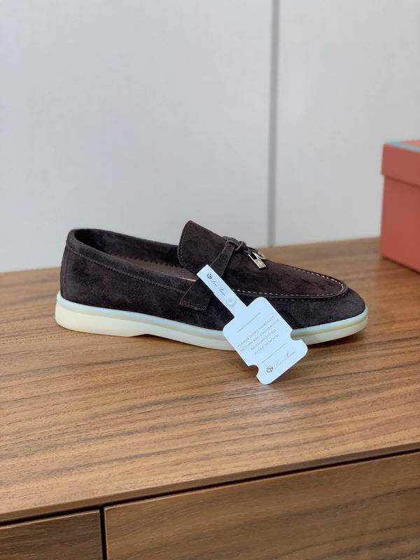 Chocolate Brown Suede Loafers