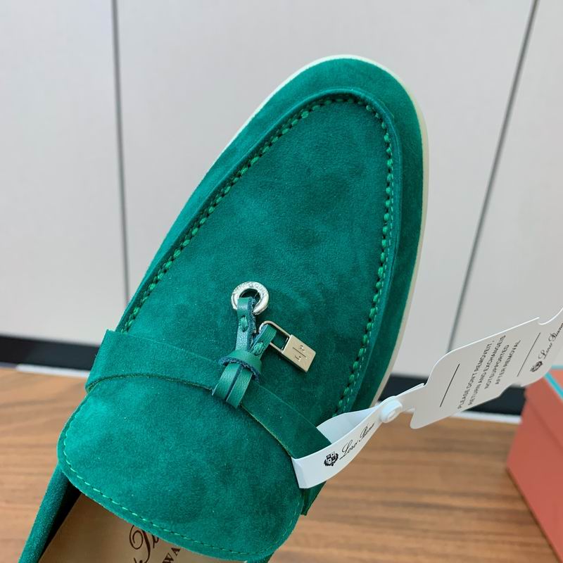Emerald Suede Loafers