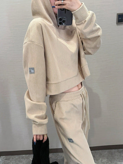 Corduroy Two-Piece Lounge Set